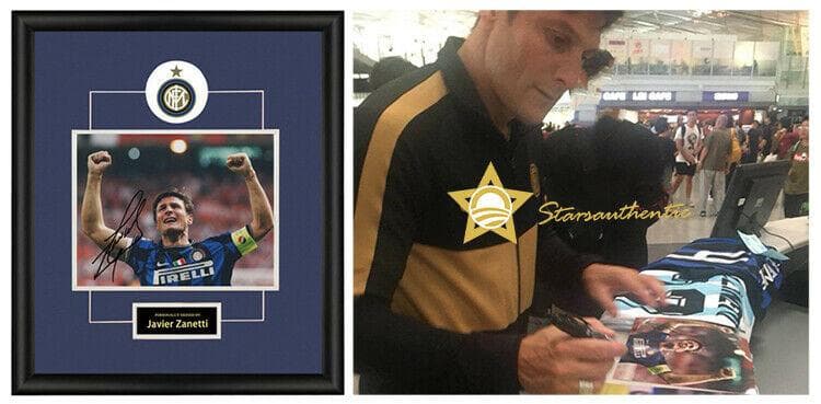 直筆サイン入り写真 ハビエル・サネッティ FCインテル・ミラノ SA鑑定済