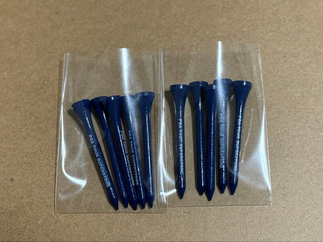 tourdivisionゴルフバッグ 木製ティー60mm 10本セットメンズ