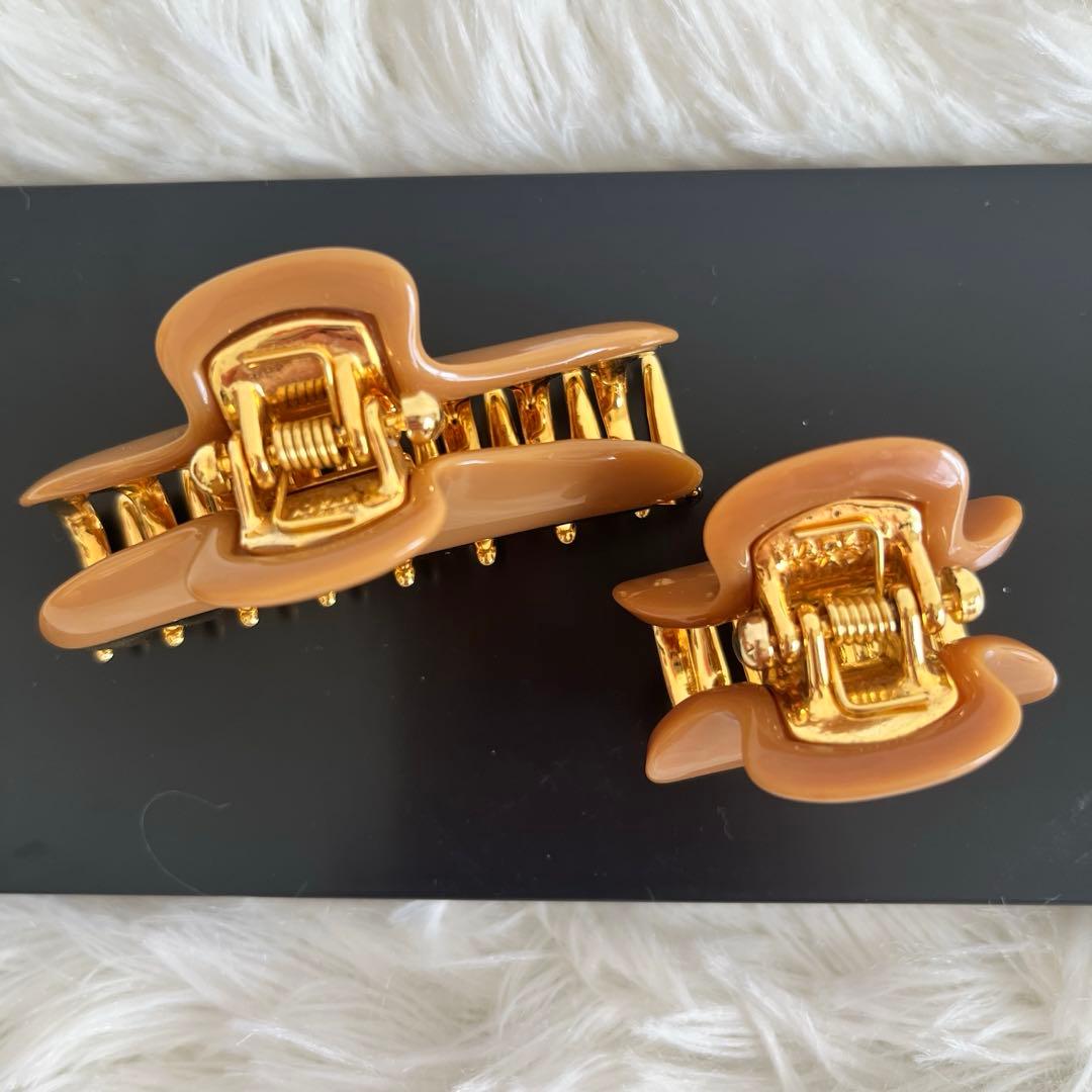 acca ヘアクリップ　廃盤　ブラウン　M、Sサイズセット(単品OK) アッカ