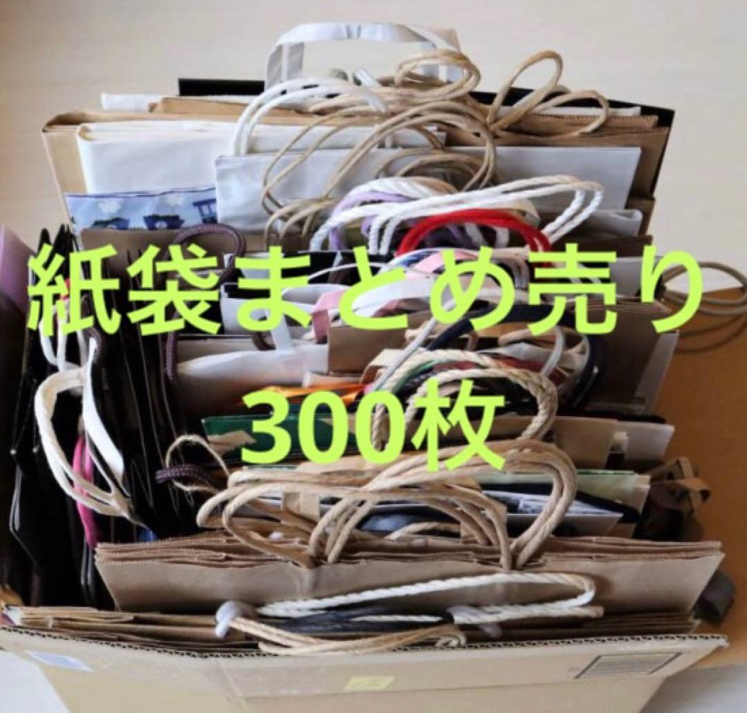 300枚　紙袋 ショップ袋 大中小 まとめ売り ショッパー スターバックス