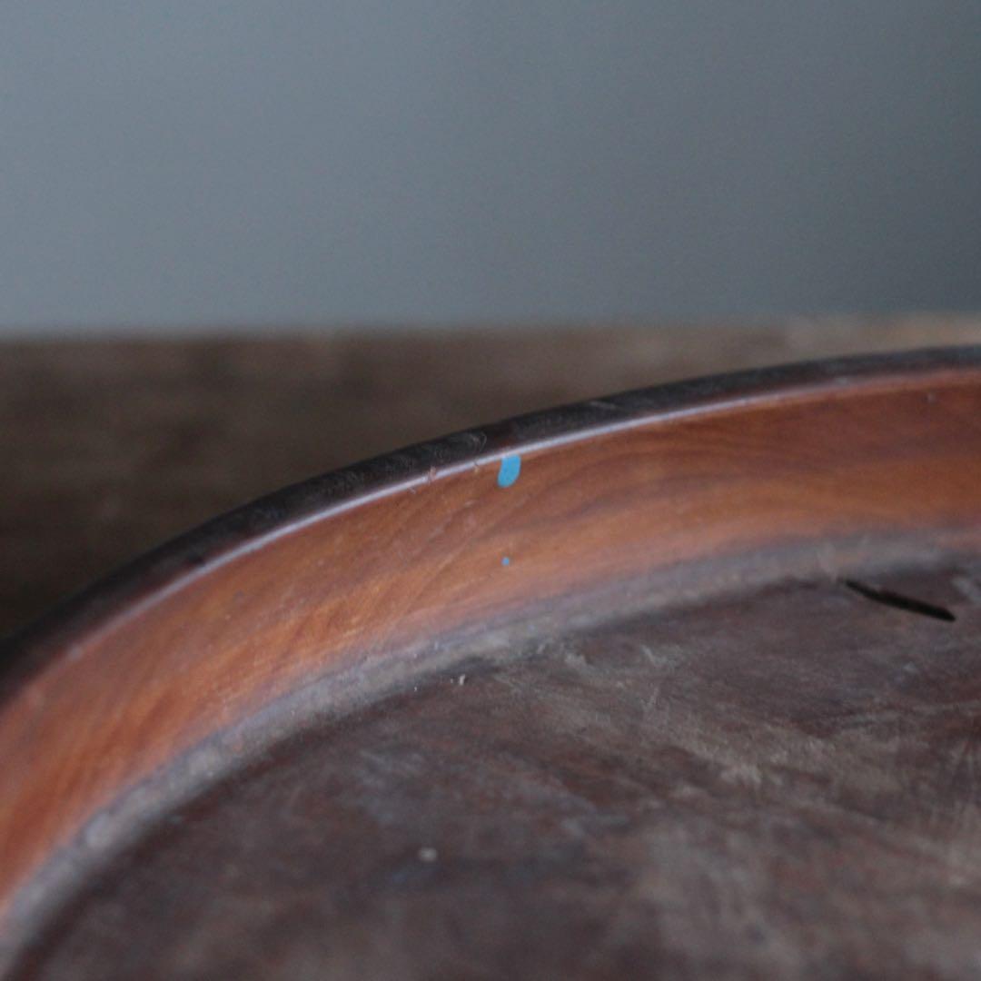 佳き木肌 くり抜き盆 大きめ 古道具 アンティーク