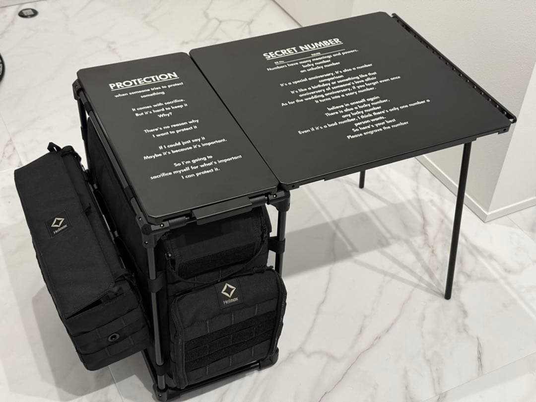 BRUNT シークレット&プロテクションHelinox フィールドデスクカスタム