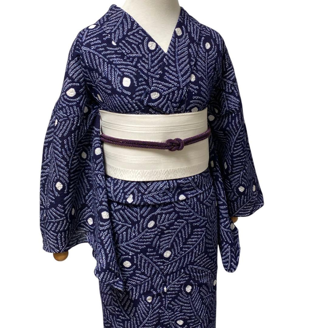 【専用です】 孔雀の羽根 絞り浴衣 有松絞り浴衣 yukata