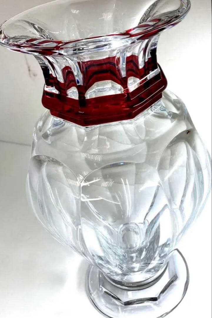 バカラ　バラスター　大花瓶　高さ約31㎝　東Y7-0227☆2Fトエコ