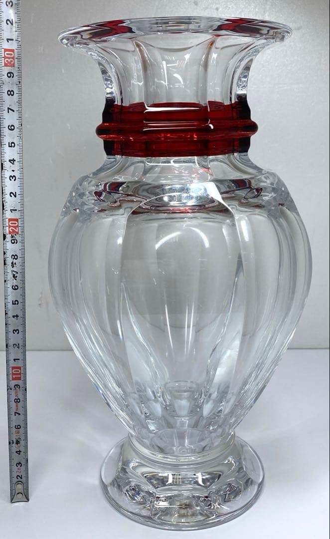 バカラ　バラスター　大花瓶　高さ約31㎝　東Y7-0227☆2Fトエコ