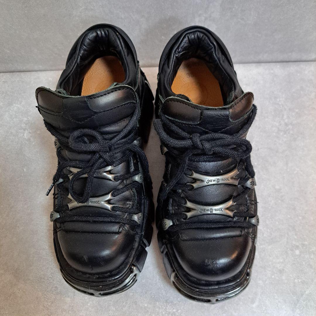 [美品]ニューロック（NEW ROCK）の厚底 ブーツ[本日お得情報あり]