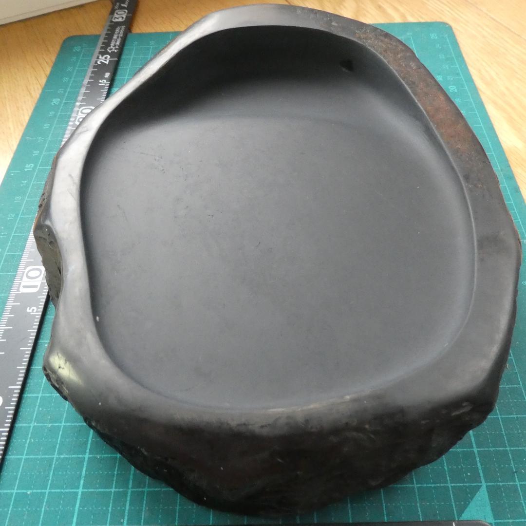 書道 硯 雨畑硯７⑦ 雨畑真石 知石作 最高級品 大型硯