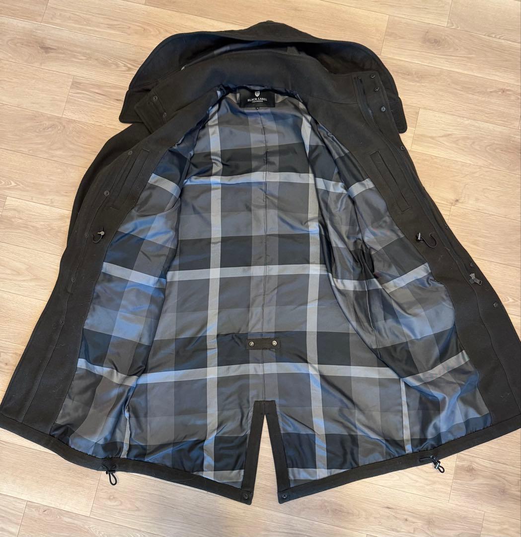 ブラックレーベル クレストブリッジ 羊毛 モッズ コート 2way