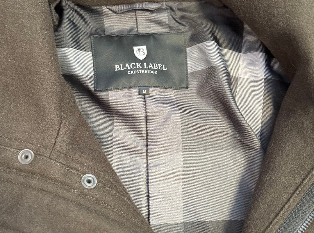 ブラックレーベル クレストブリッジ 羊毛 モッズ コート 2way