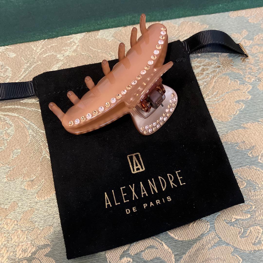ALEXANDRE DE PARIS ヘアクリップ ブラウン