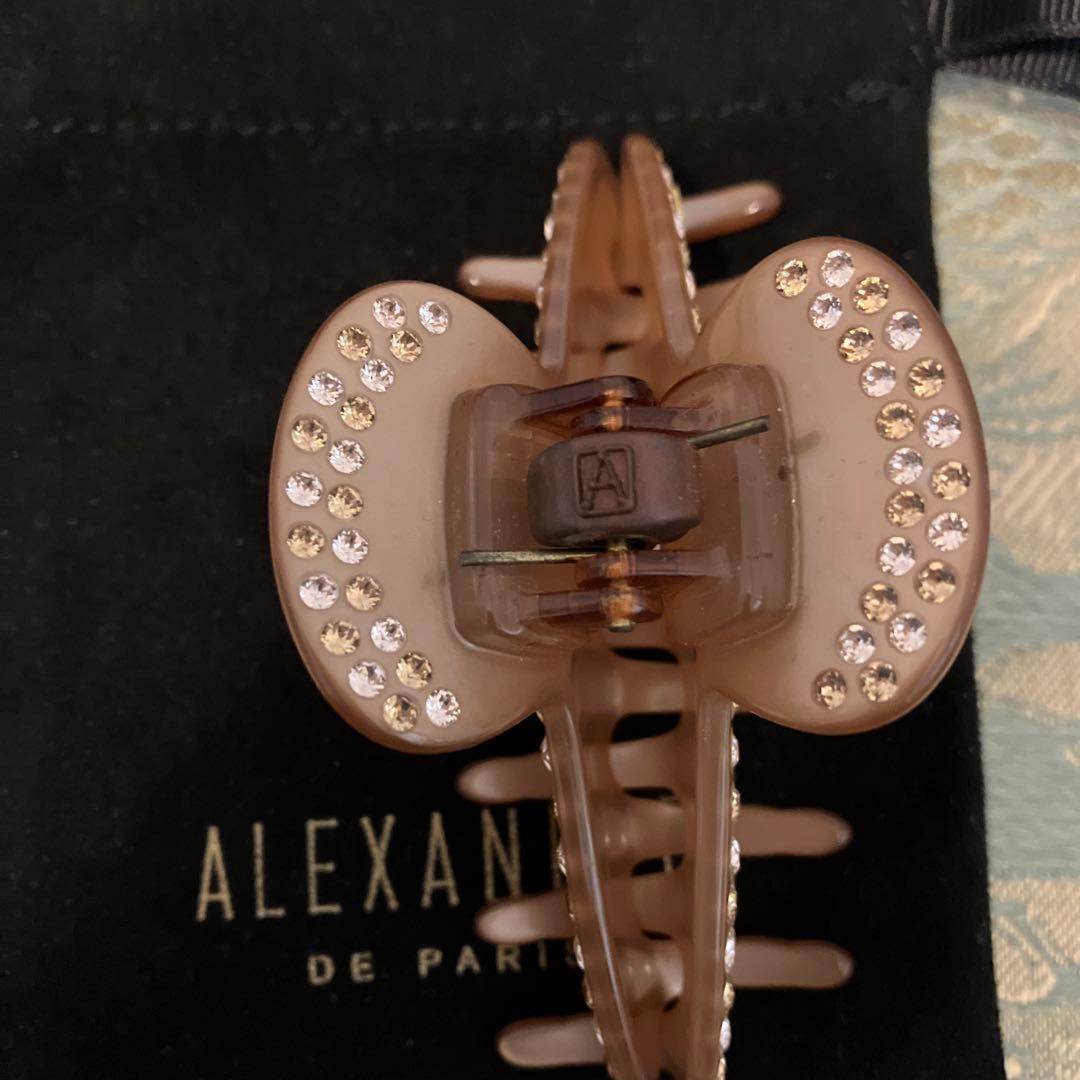 ALEXANDRE DE PARIS ヘアクリップ ブラウン