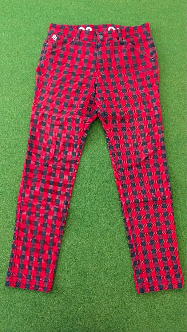 PEARLY GATES チェック柄 パンツ メンズ サイズ3