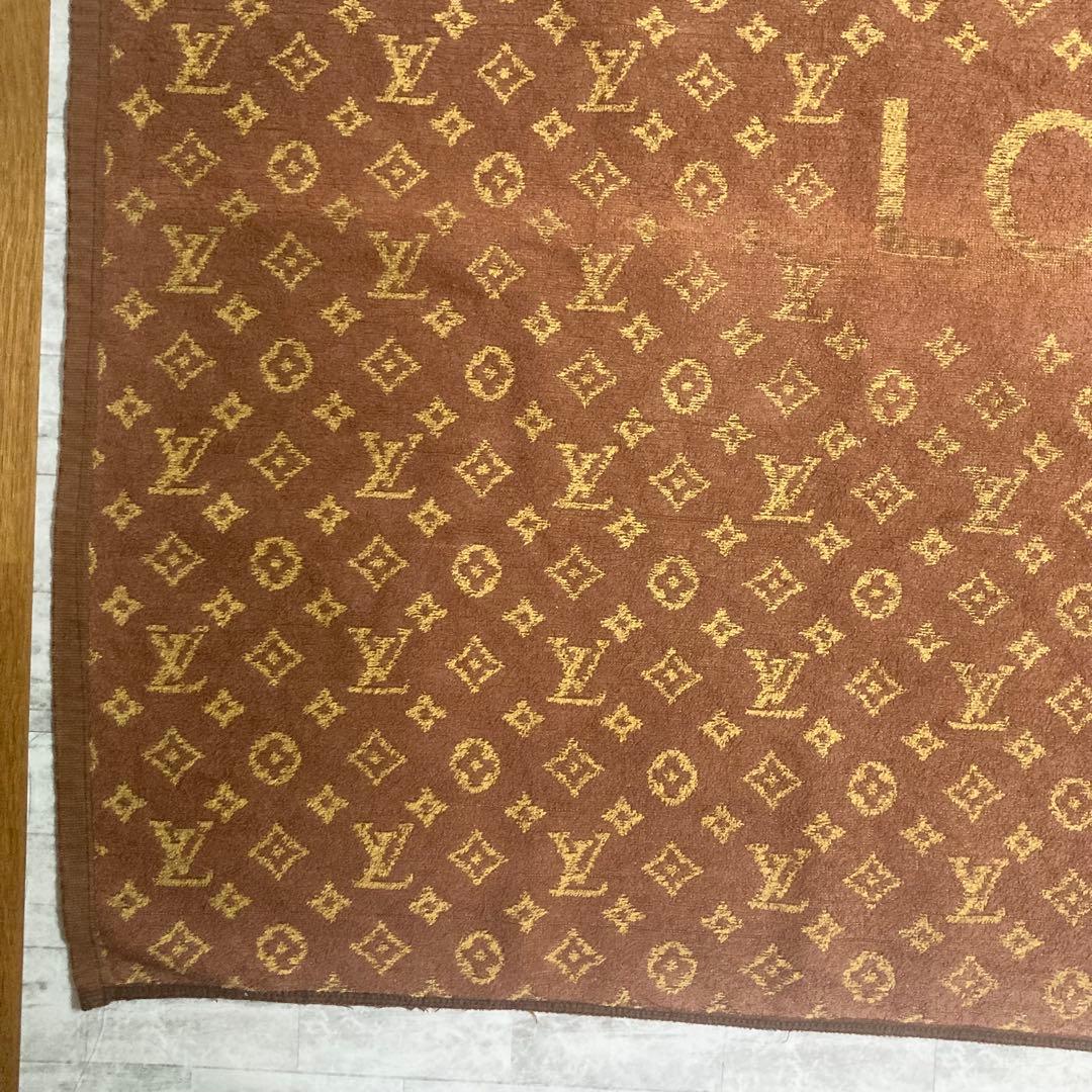 ルイヴィトン　LOUIS VUITTON ビーチタオル　モノグラム　ブラウン