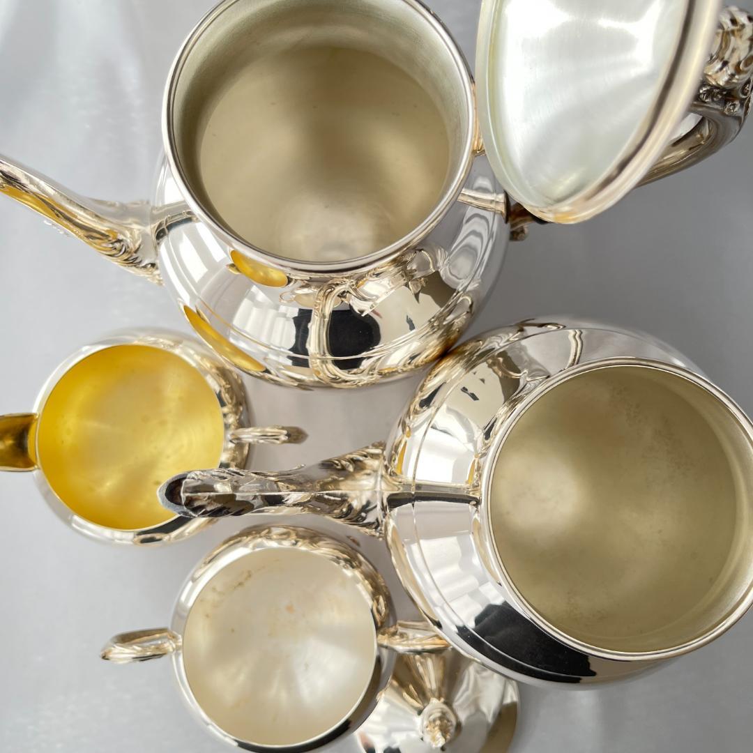 【F.B.Rogers】ティーサービス 5点 ティーポット / トレー