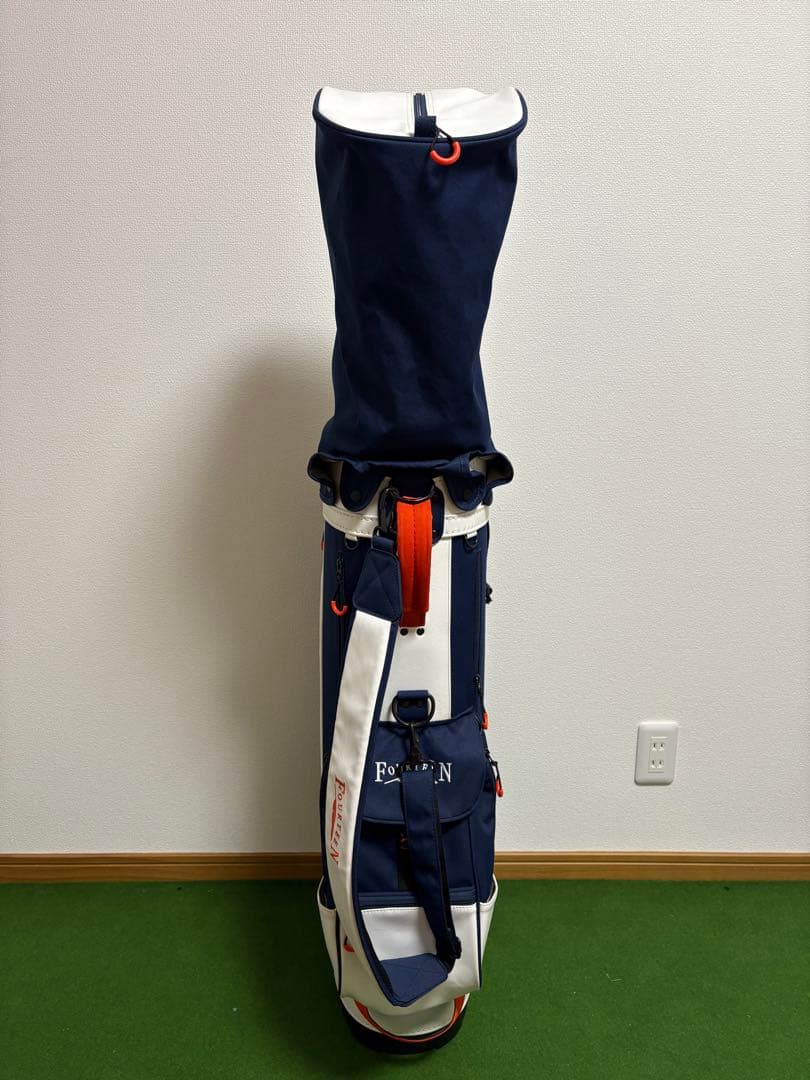 フォーティーン　キャディバッグ　 ネイビー ホワイト