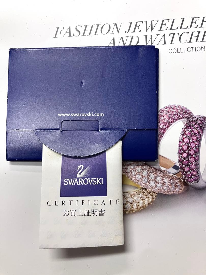 [SWAROVSKI]未使用・心動かす美しさ、輝く技巧スワロフスキーのブローチ