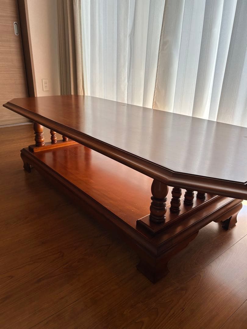 木製座卓 ダークブラウン 長方形