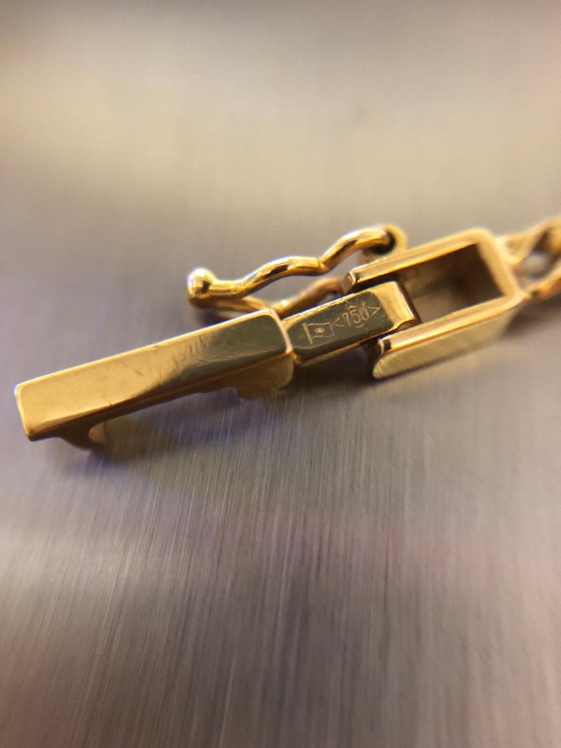 18金 喜平 6面ダブル　アンクレット 23cm.