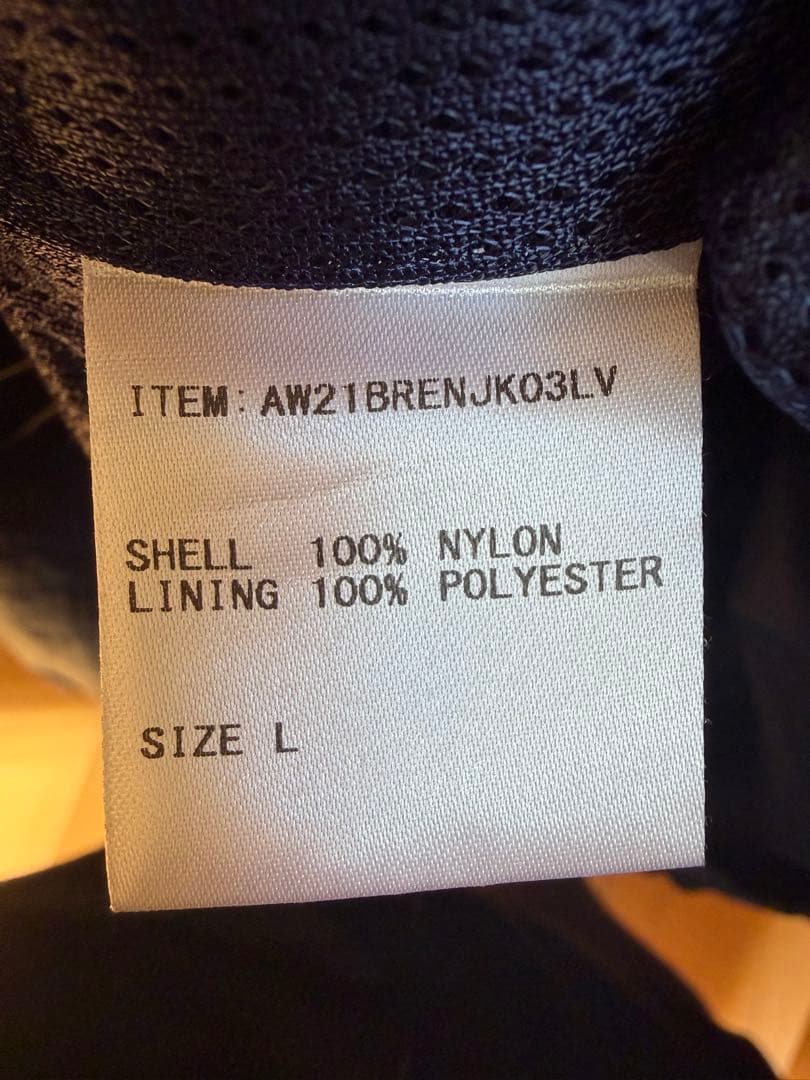 ennoy エンノイナイロンジャケット　 チャイナブルー