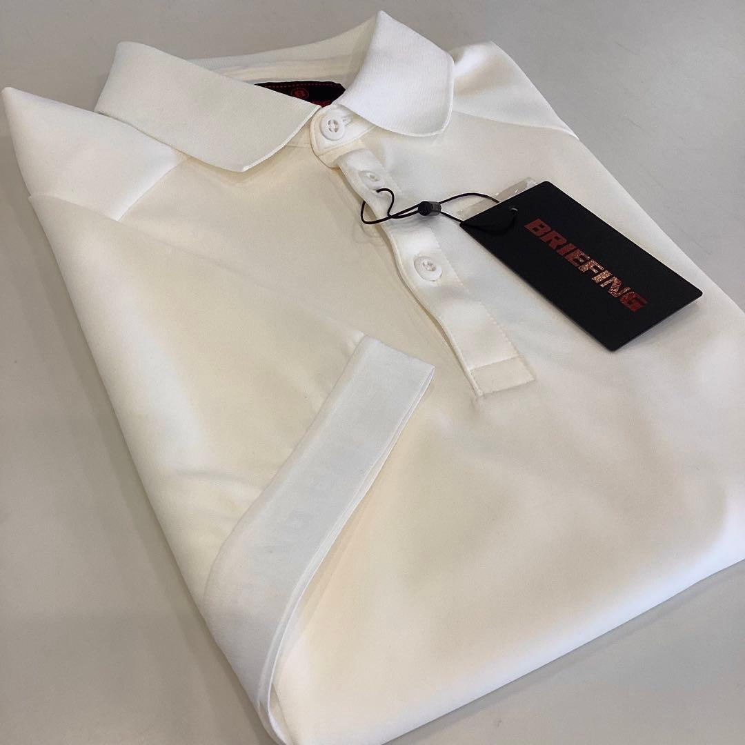 新品　BRIEFING CE LOGO TAPE POLO RELAXED
