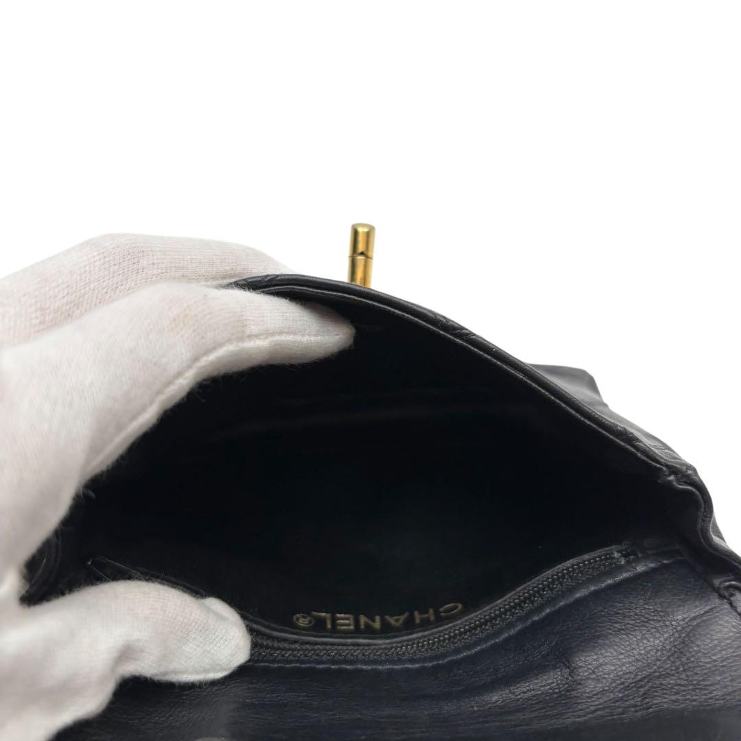 シャネル マトラッセ ラムスキン ウエスト ボディ ショルダー バッグ