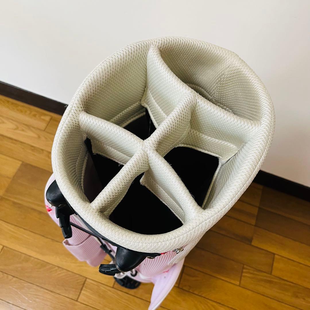 希少　JUN&ROPE ジュンアンドロペ フラミンゴ柄 スタンド キャディバッグ