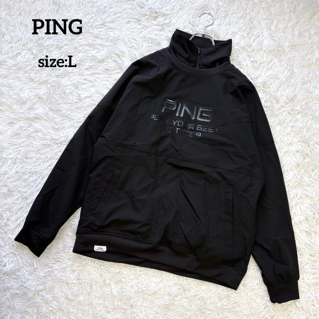3way✨ PING リップストップツインブルゾン レイヤード ブラック L