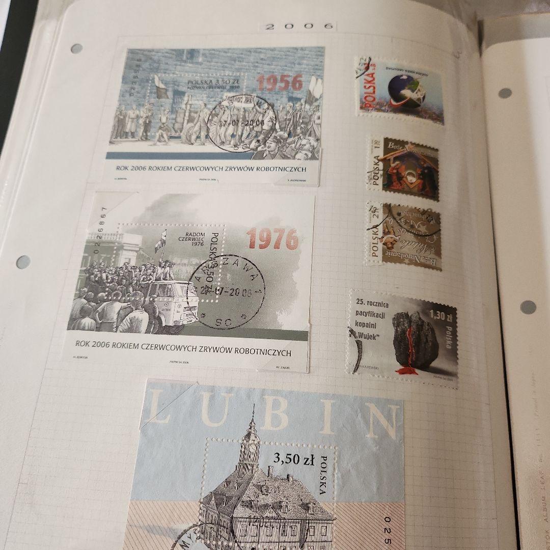 ポーランド　使用済み切手5冊
