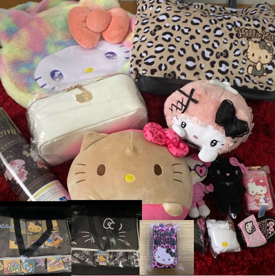 サンリオ　キティ　ギャル　ヒョウ柄　キーケース　ぬいぐるみ　バッグ　保冷バッグ