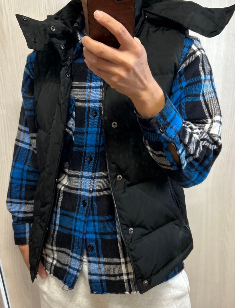 定価7万程　wjk ダウンベスト riri 白タグフード　2way 着脱可　高級