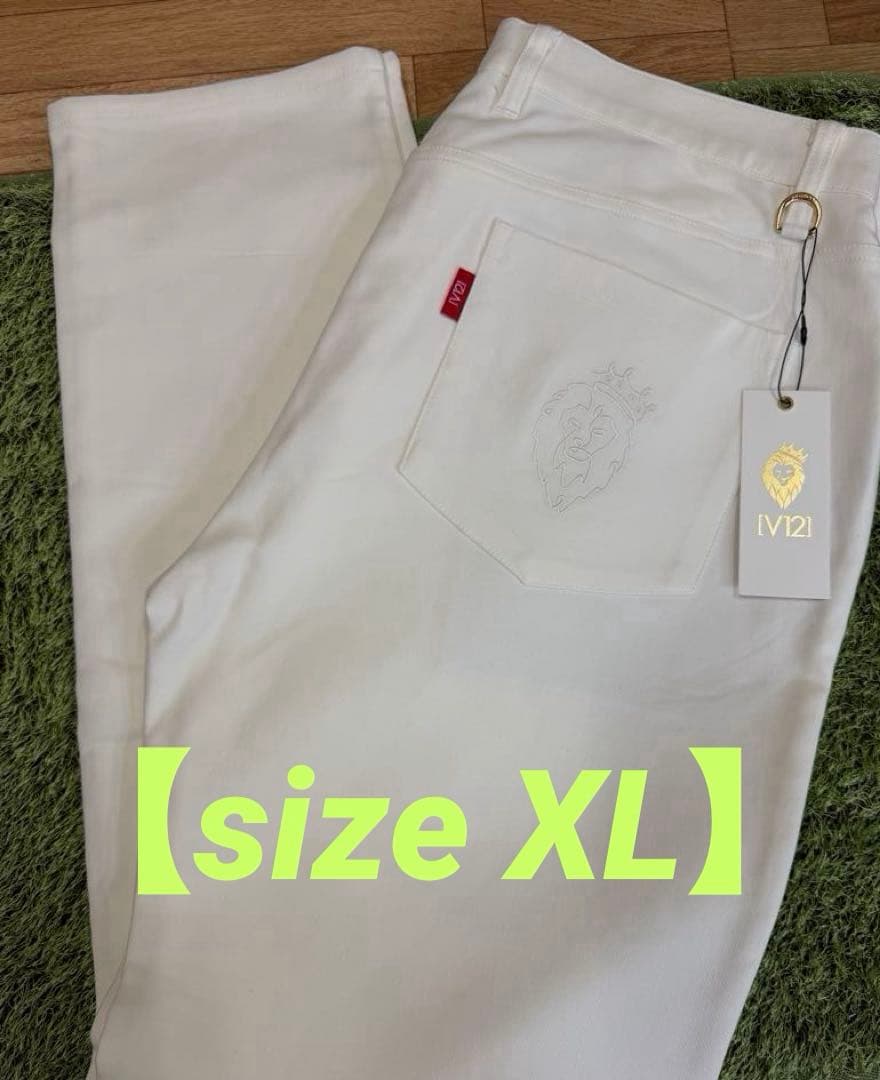 新品正規品【V12/XL】STYLE PANTSテーパードパンツストレッチゴルフ