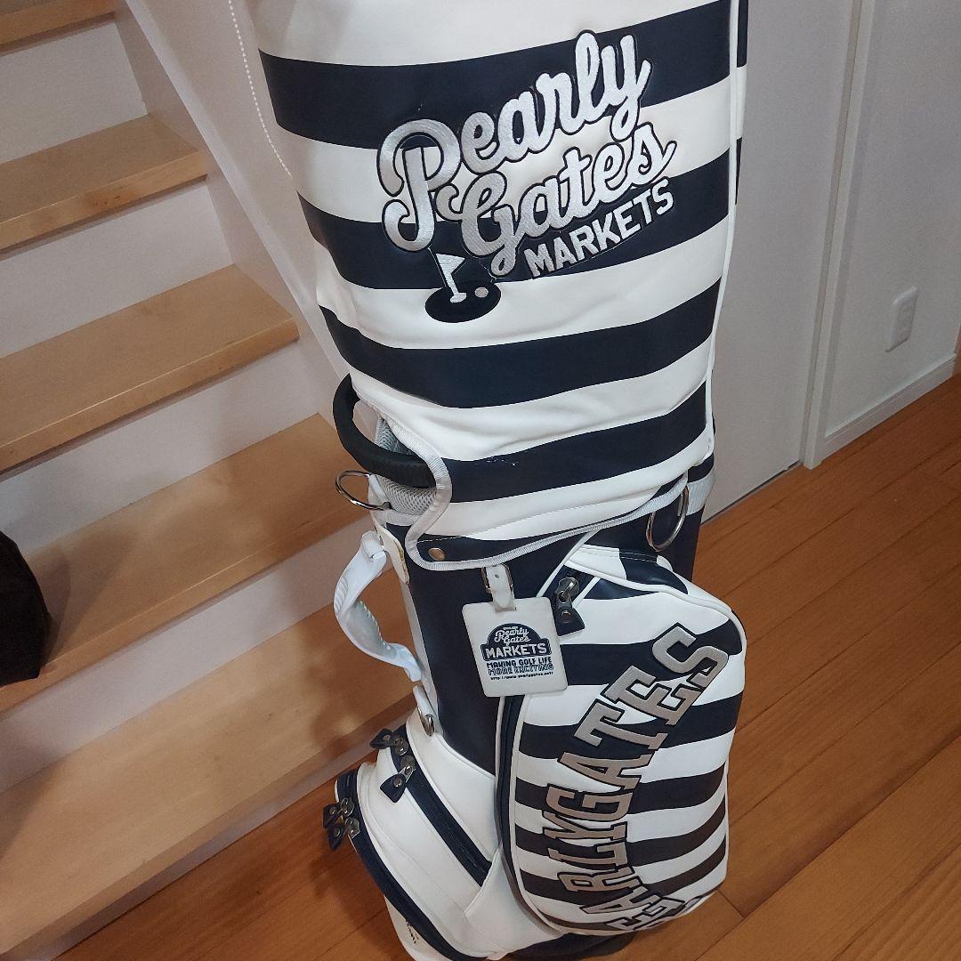 Pearly Gates ストライプキャディバッグ