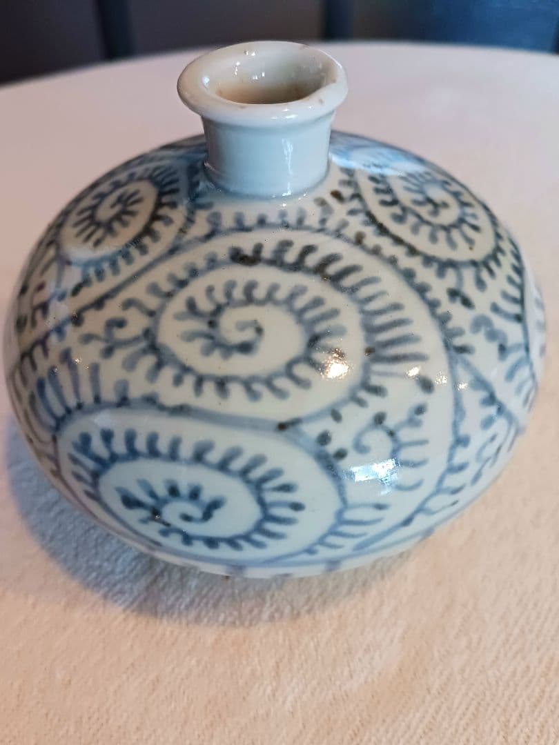 古伊万里　　　蛸唐草　油壺