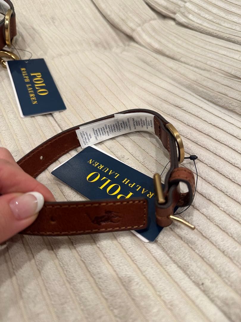 【新品未使用】【値下げ中】Polo Ralph Lauren 犬用リードブラウン