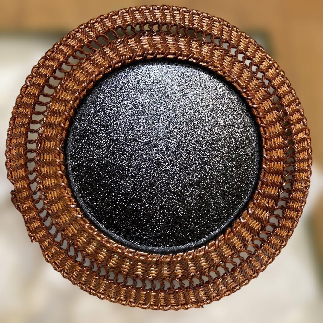 飾り物　美術品　木曽漆器　あけび漆器　いちらく編み　長野県木曽平沢　専用箱付き