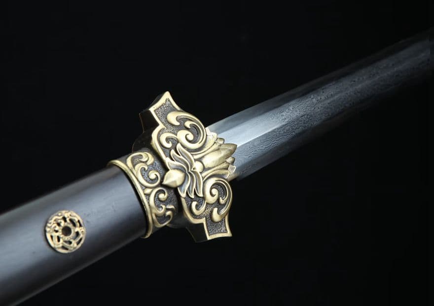 少帝唐剣（黒檀タイプ）古兵器 武具　刀装具　日本刀　模造刀 居合刀