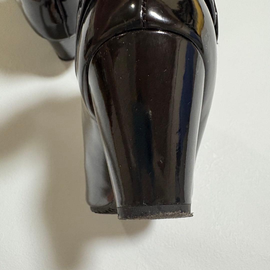 マリークワント キルティング レインブーツ デイジー ブラック M 長靴