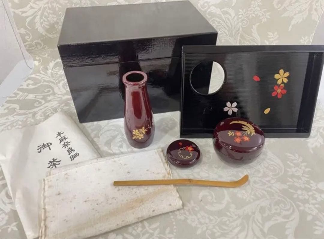 茶箱　利休　木製　茶道具