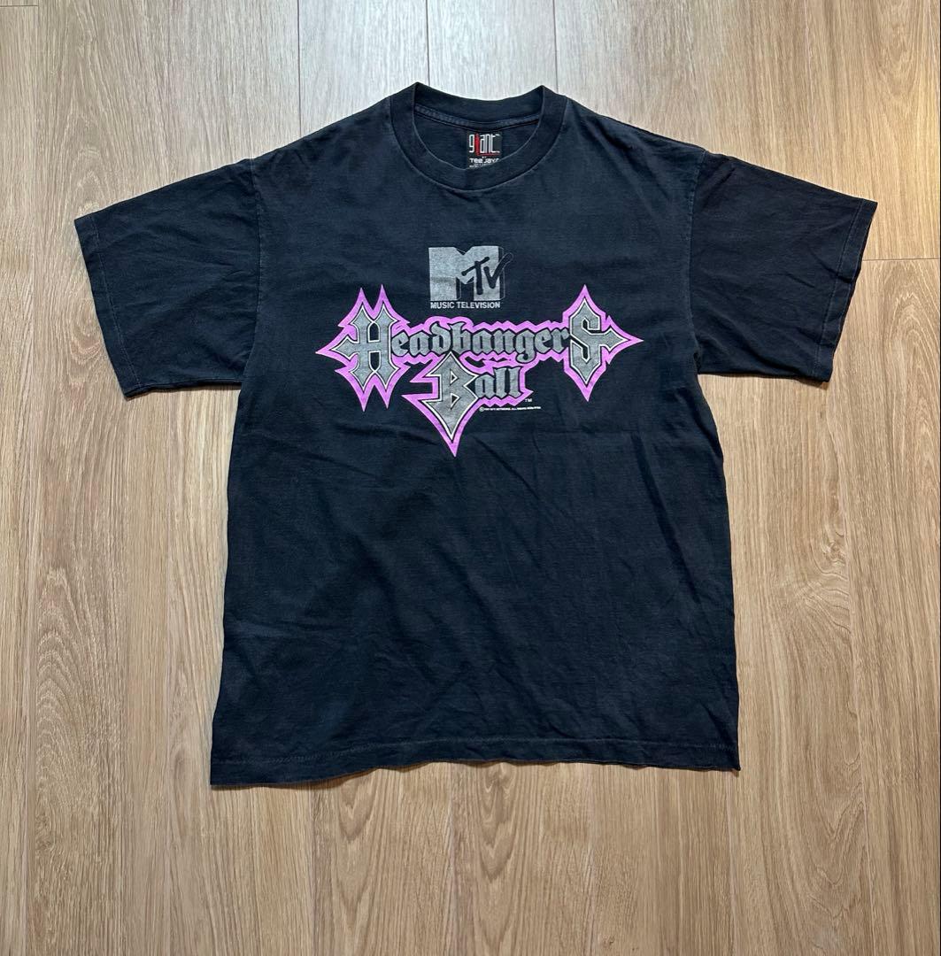 90年代 ヴィンテージ Tシャツ エムティービー・ヘッドバンガーズ・ボール XL