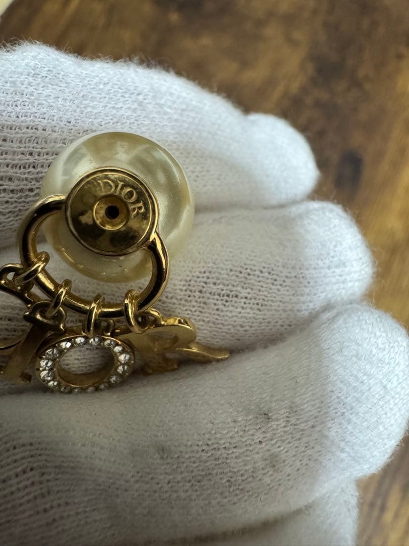 ⭐️専用Dior ディオール トライバル レジンパール クリスタル ゴールド 片耳