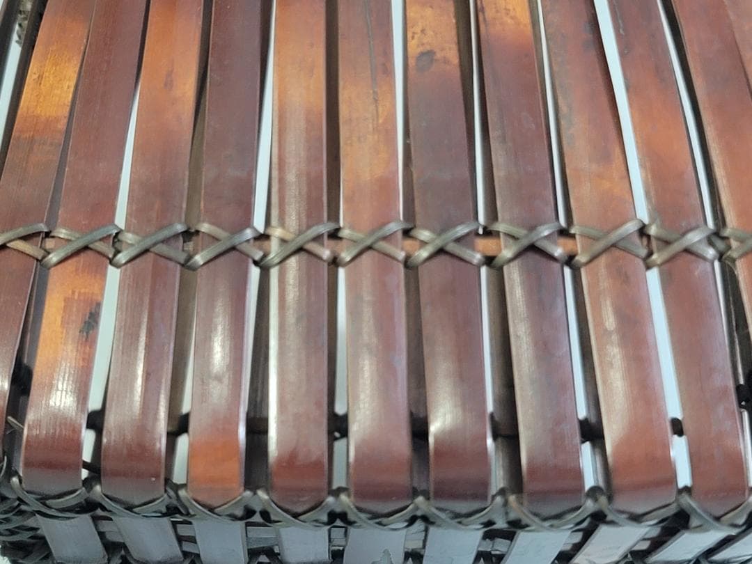 東山麓 東竹園斎作 煤竹網 四方形花籠 共箱 美品 DT606