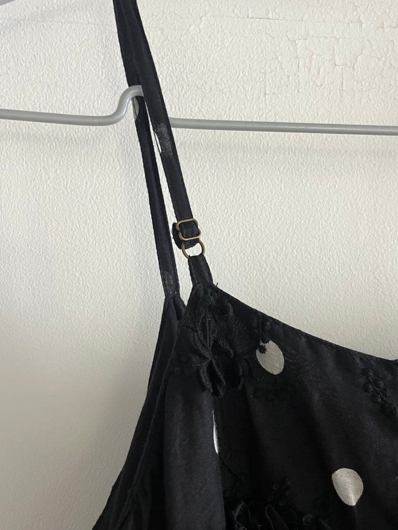 crinkle crinkle crinkle ドットキャミソール