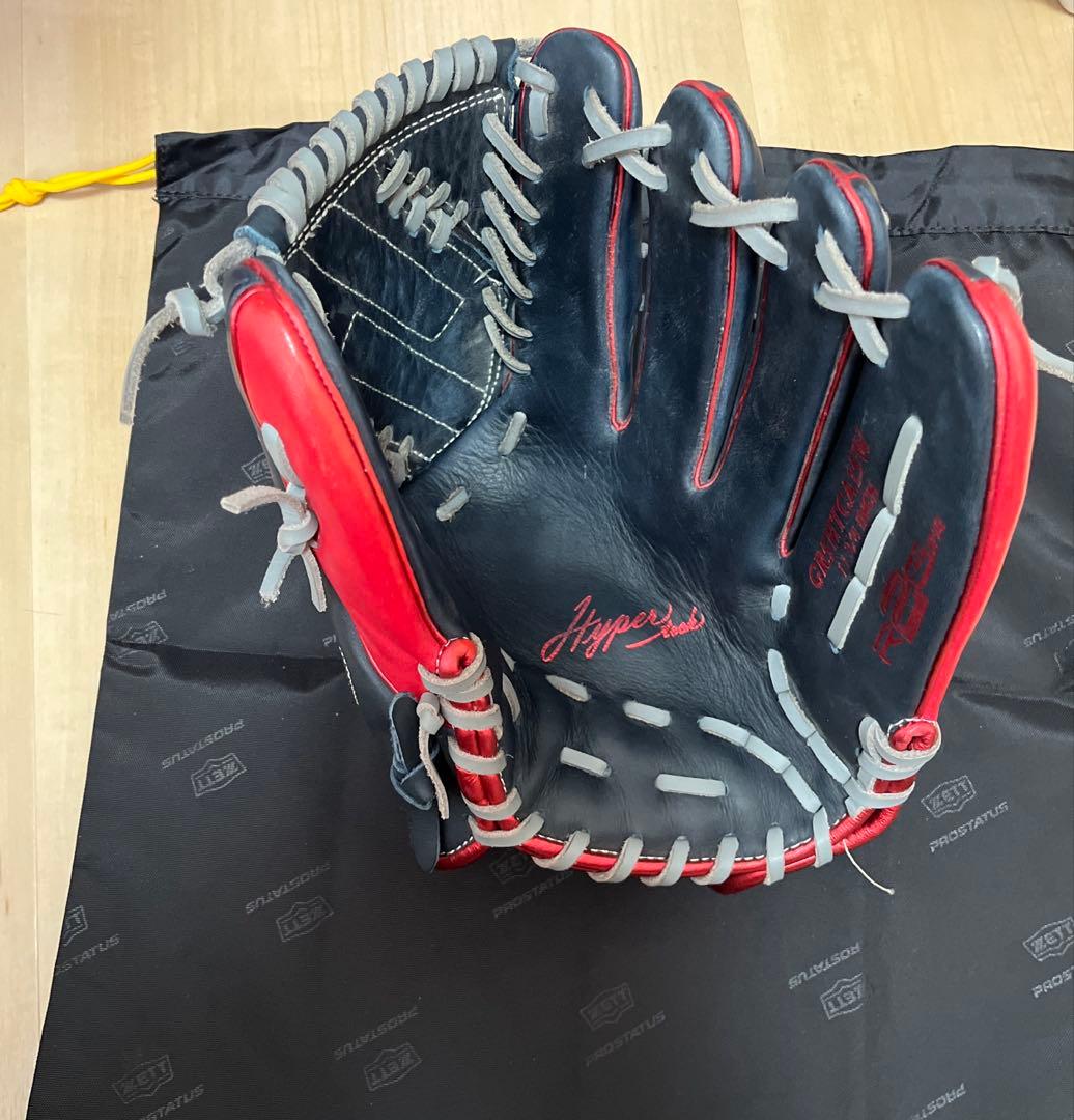 Rawlings 軟式グローブ 右投げ 黒赤　値段交渉可！