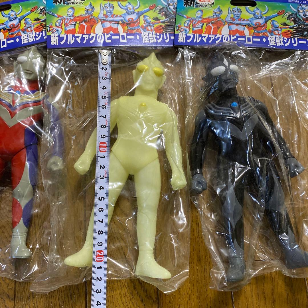 ウルトラマンティガ　ブルマァク復刻ソフビ3種（B-CLUB）
