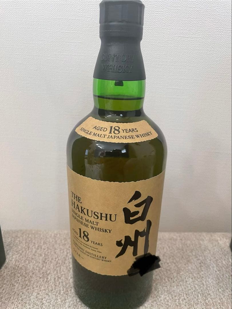 白州 18年 シングルモルトウイスキー 箱入り　新品未開封