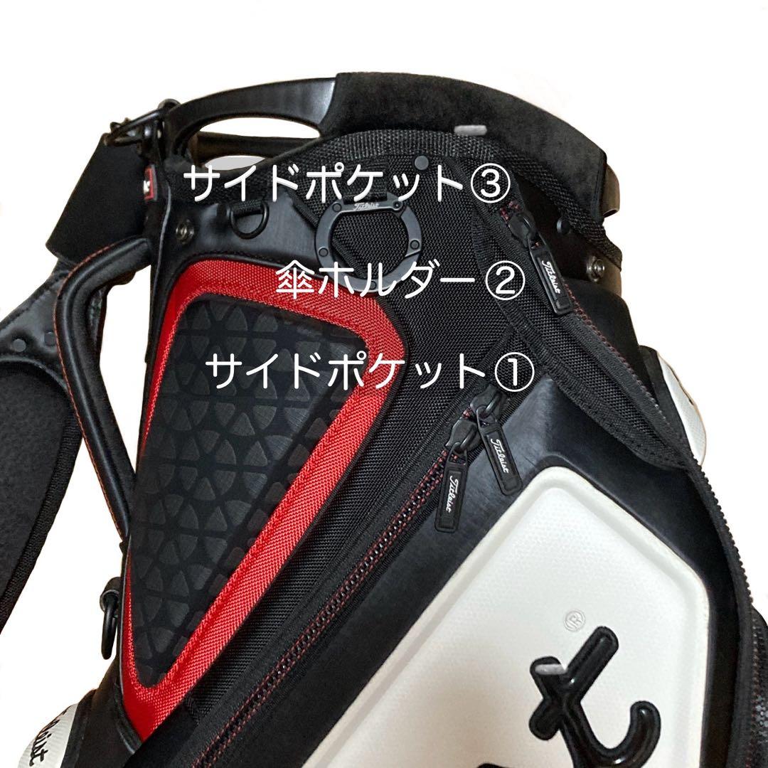Titleist タイトリスト キャディバッグ ツアーモデル TB7SF9 黒赤
