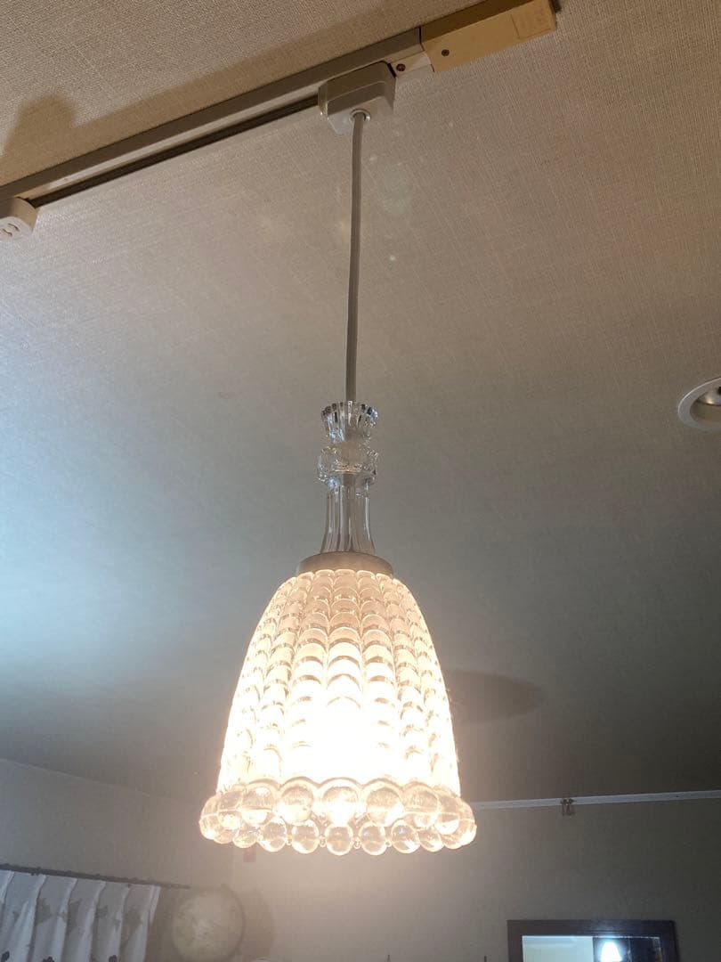専用　ガラスペンダントライト　昭和レトロ　アンティーク　カットガラス