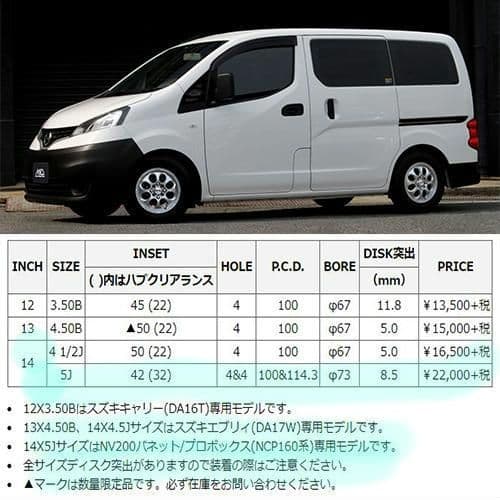 ①GAIA BRIG NV200(NCP160系)専用モデル4本セットの1本