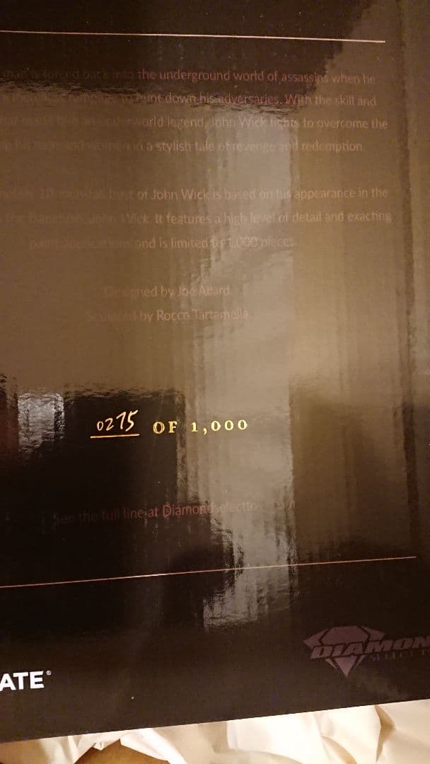 【完全未開封新品】ジョン・ウィック ダイアモンドセレクトトイ 1/2 バスト