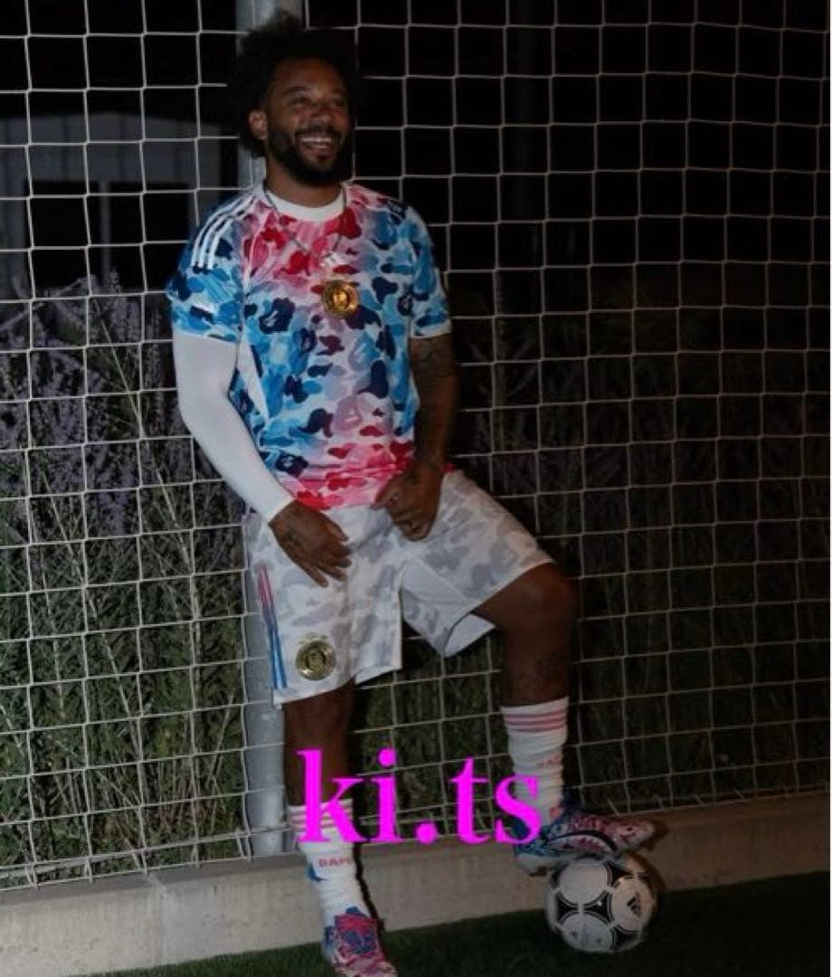 adidas×A BATHING BAPE Shock Blue Jersey